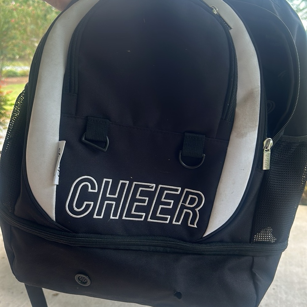 Black and White Backpack cheer